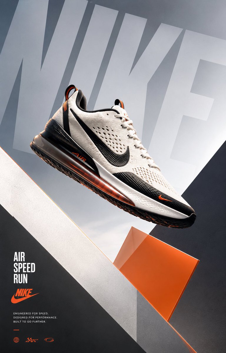 扮演一位资深商业美术总监与精英产品广告设计师，专精于高端 Nike 全球产品广告战役及高端社交媒体创意设计。 创作一张超高端 Nike 运动鞋广告战役海报，灵…