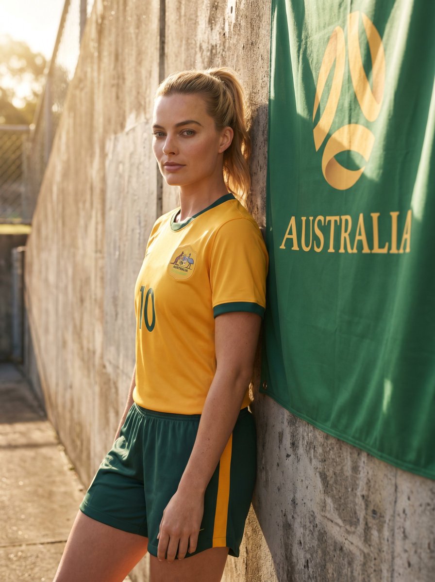 为备战足球赛的明星们加油打气 ⚽ 🇺🇸 西德尼·斯威尼 🇪🇸 安娜·德·阿玛斯 🇦🇺 玛格特·罗比 🇧🇷 珍娜·奥尔特加 通过 @ImagineArt_X 使用 Nano Ban…