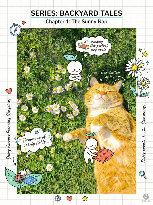 创作一个明快、富有创意的构图，将写实的主体与俏皮的手绘涂鸦以及一个微妙的微型故事融合在一起。 主体： [插入对象 / 人物 / 产品 — 保持简洁且易于辨识]…