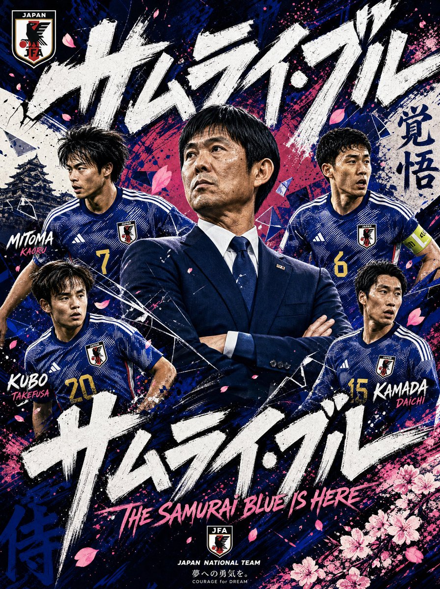为足球队[TEAM NAME]制作的动感时尚海报，采用大胆的[TEAM COLOR PALETTE]、黑色和白色配色。中心人物[MAIN PLAYER NAME]自信地摆出[MA…
