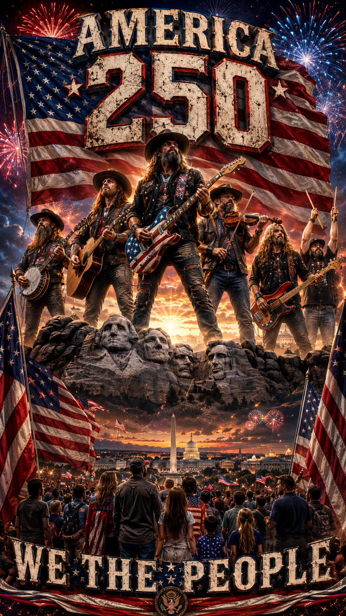 分享你的纯正美式艺术 🦅 🇺🇸 随着美国 250 周年庆典的不断升温，我想分享一些纯正美式艺术作品，同时把提示词也分享给大家，供你们调整和玩耍。 另外提醒一下…