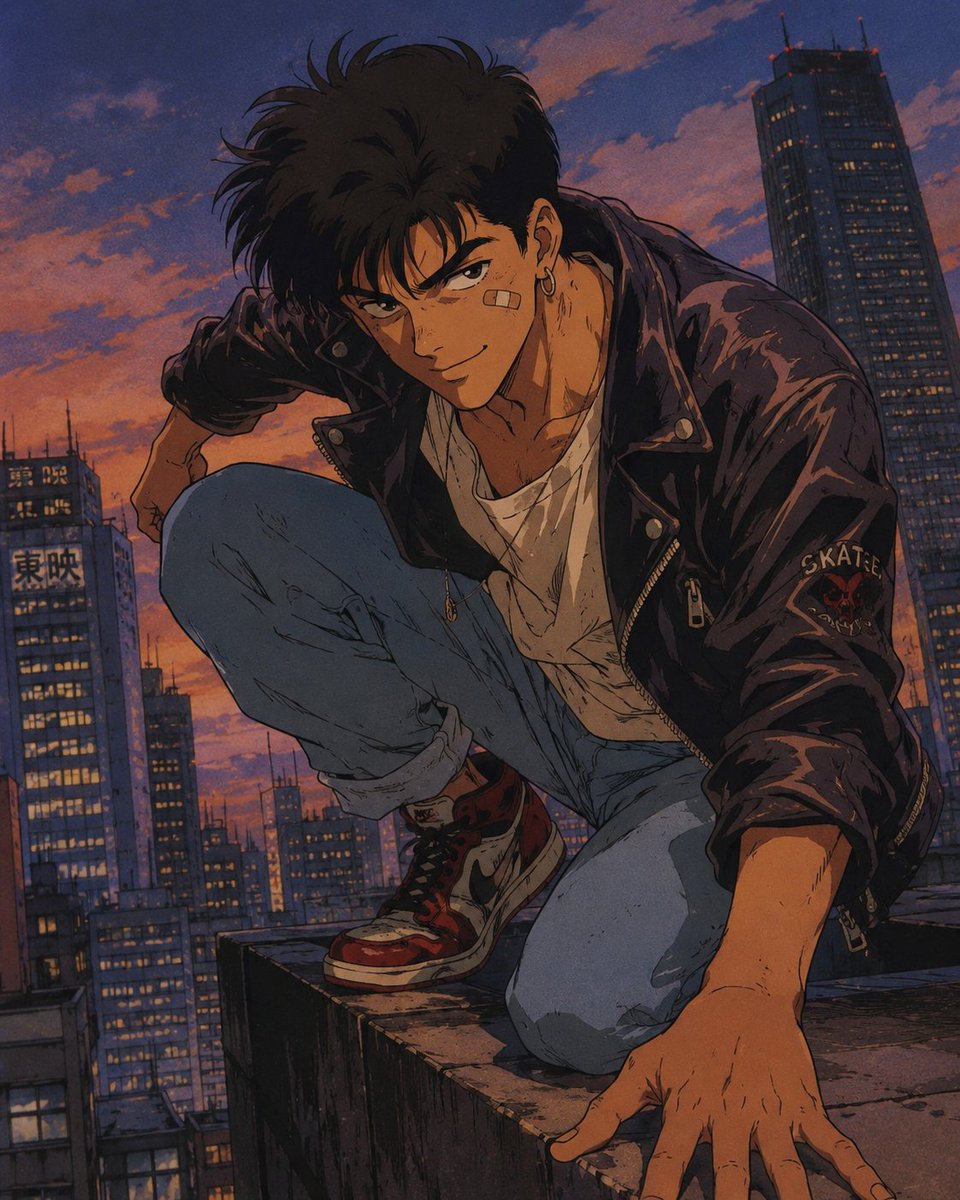 将上传的照片转换为一幅高度细致的肖像，呈现正宗 1990 年代日本动漫的风格。保留人物可辨识的面部特征、发型、表情和整体身份，但将其重新诠释为经典 90 年代动漫系列中的角色…