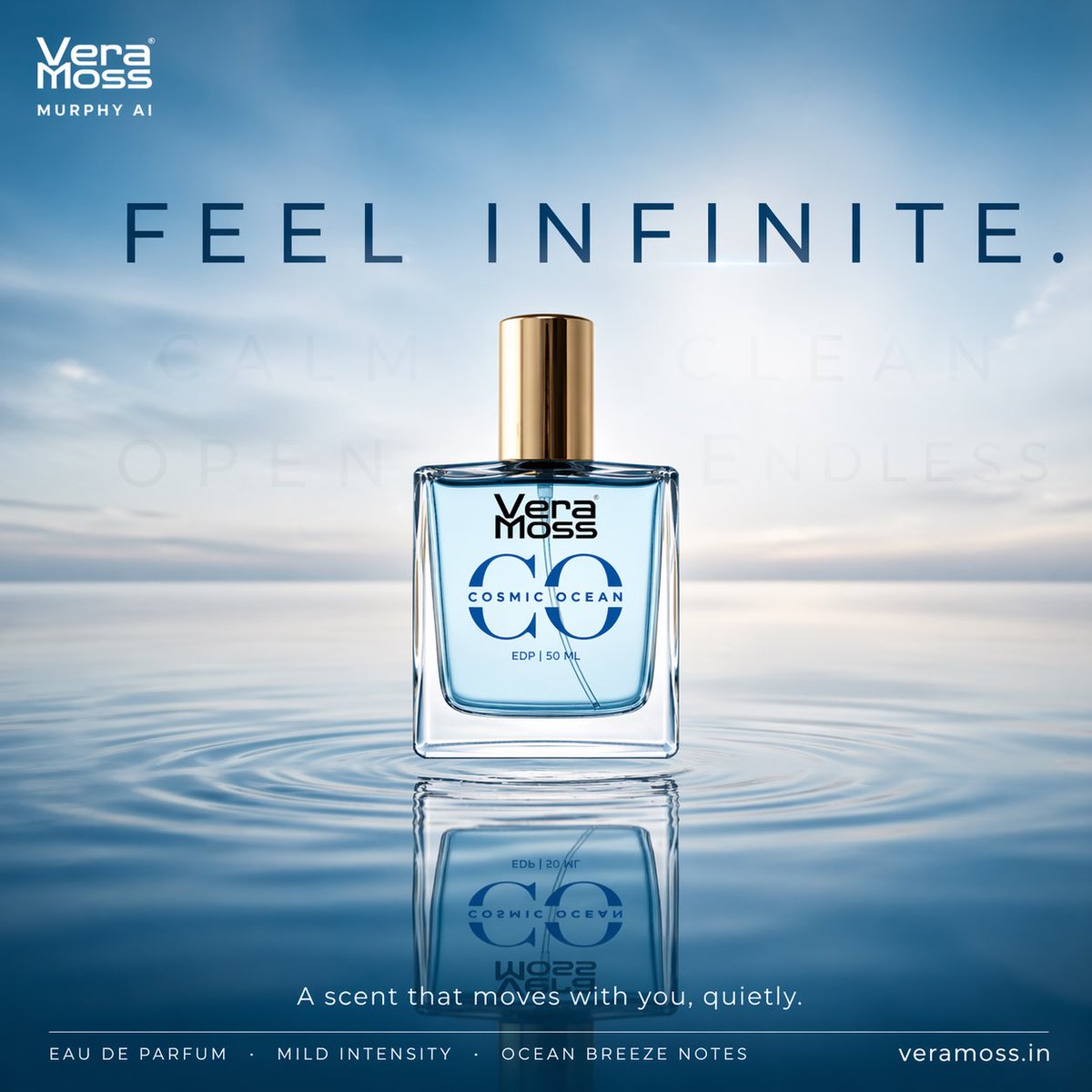 https://t.co/iwaQ4Gl9Qc 为 Vera Moss 香水(Eau De Parfum)创作一系列超写实电影级商业广告牌,高端香氛广告,极致抛光的奢华质感,4…