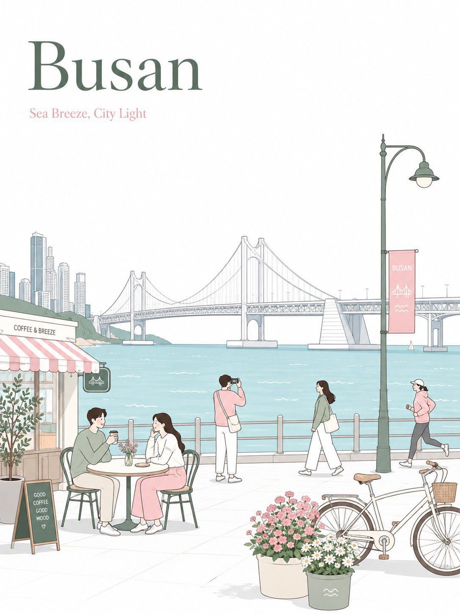 为 [CITY_NAME] 设计一款高级感极简扁平矢量风格的旅行海报,采用 3:4 竖版格式。 排版(左上角): - [CITY_NAME] - 一句简短优雅的英文副标题,呼应城…