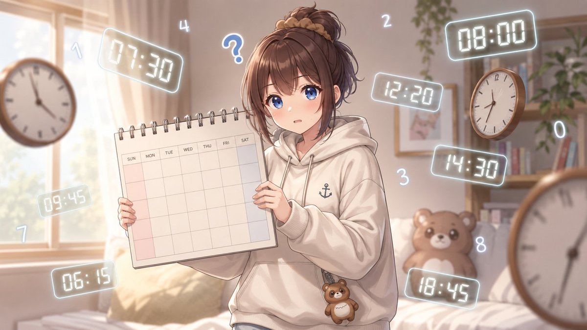 1girl, tanuki girl, holding a large calendar, confused expression, floating dig…