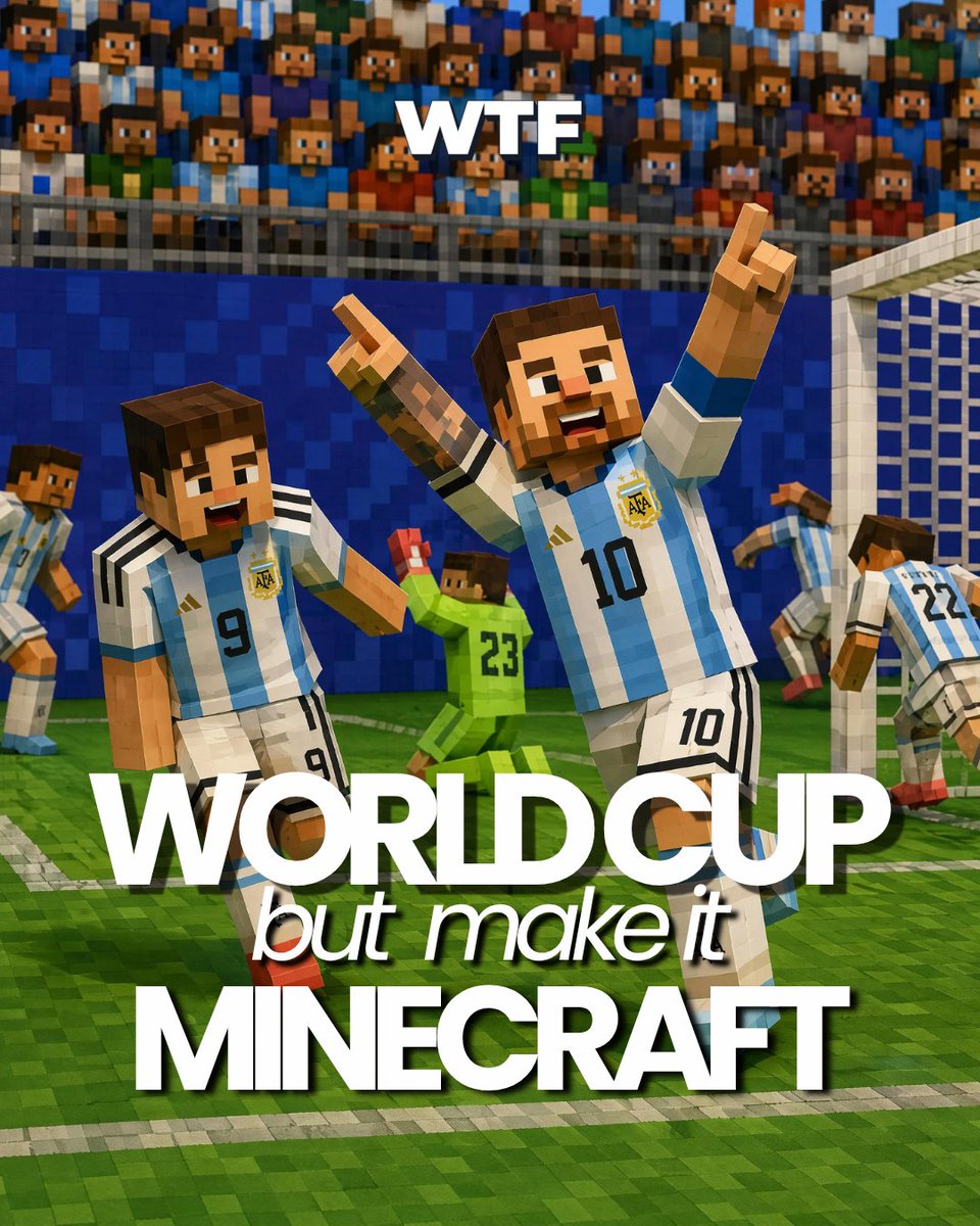 把这张图片转成 3D 渲染图，采用 Minecraft 干净、官方的宣传美术风格，角色为僵硬的方块造型，四肢、身体和头部都由极其清晰的矩形棱柱构成。纹理平滑扁…