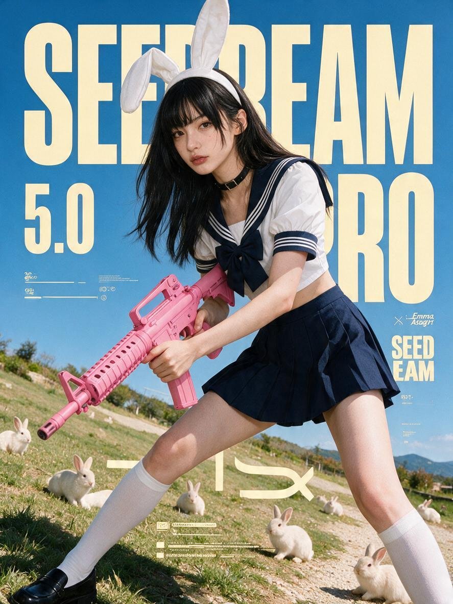 创建一张 {ASPECT_RATIO} 满版无出血的编辑动作海报，用于 [Brand Name]。该品牌的视觉识别必须呈现以下可见特征：一张明亮的户外摄影作品…