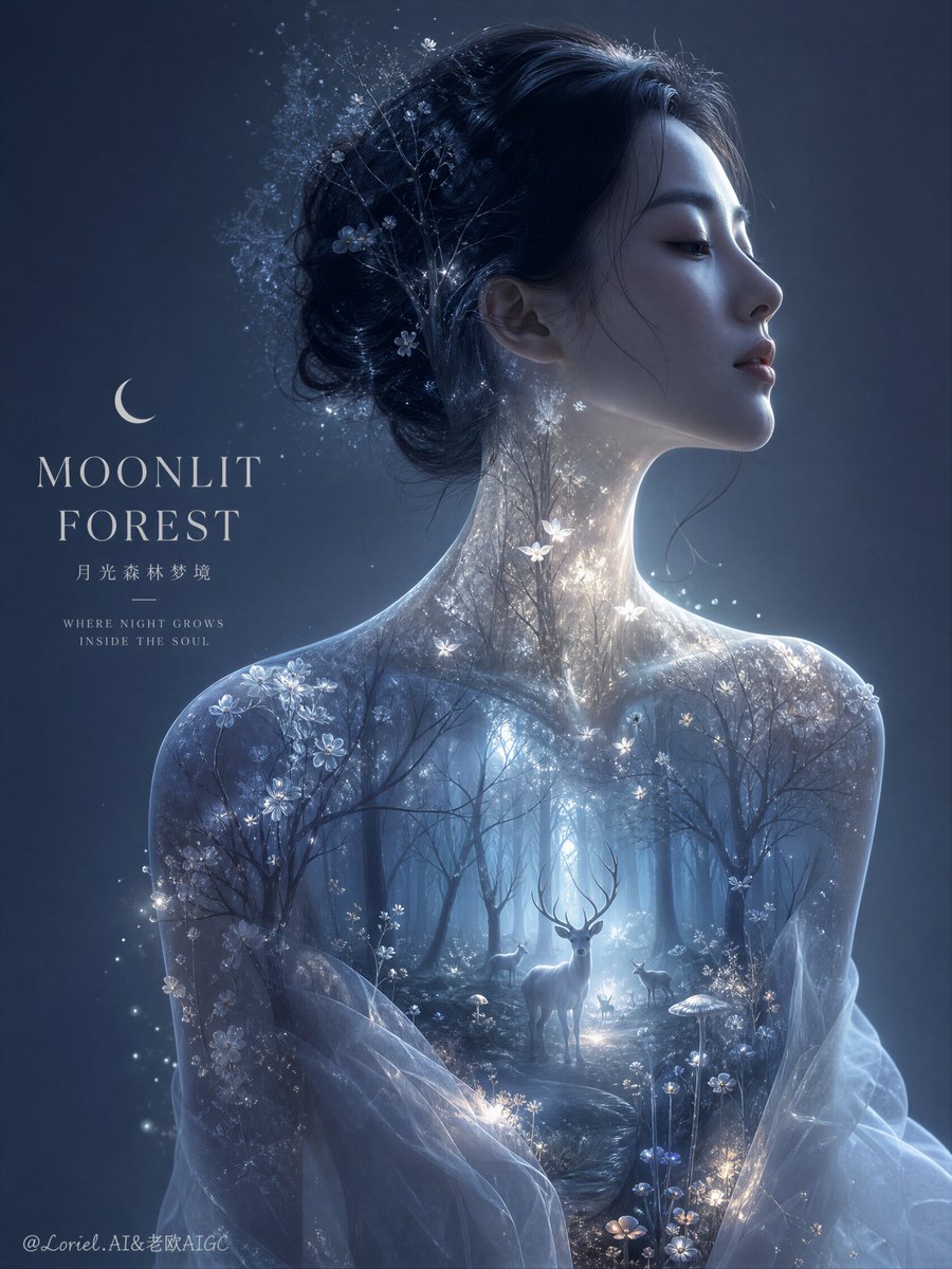 廉价奇幻拼贴,霓虹仙女特效,混乱的透明度,生硬的抠图边缘,杂乱的背景,角色扮演造型,网红肖像,卡通鹿,恐怖超现实主义,过度闪光,随机的亮色,低细节皮肤,低端奇幻海报,混乱的构图…