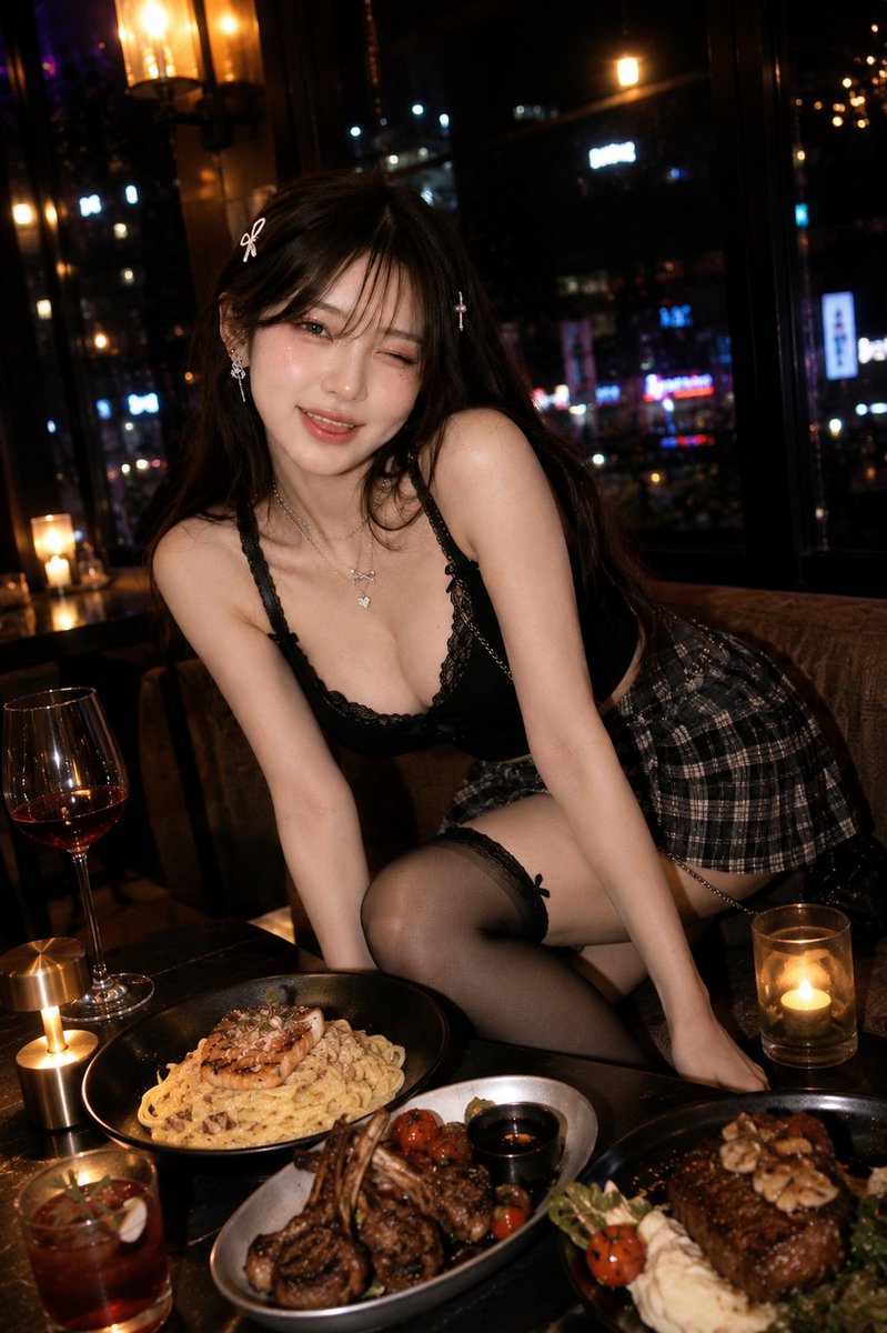 K-POP氛围 GPT图像 2 超写实韩系咖啡厅时尚人像:一位可爱年轻女性坐在马卡龙色系主题甜品咖啡厅中,柔和女性化“娇俏”风格,丝滑深棕色长发搭配细碎法式刘海,精致银色蝴蝶发夹…