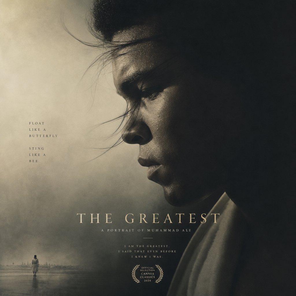 精美人物，惊艳海报！.. 使用 GPT IMAGE 2 制作 提示词 极简艺术电影海报，特写肖像中[HUMAN]身着[CLOTHING]，以侧脸呈现并部分隐没于阴影之中，蓬松的发…