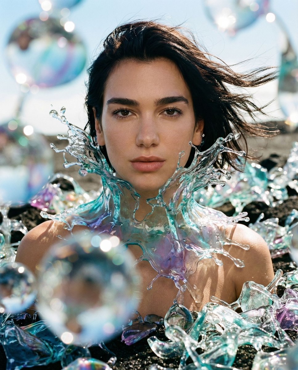 { "vibe_title_en": "Liquid Armor", "master_prompt": "A dynamic bokeh close-up o…