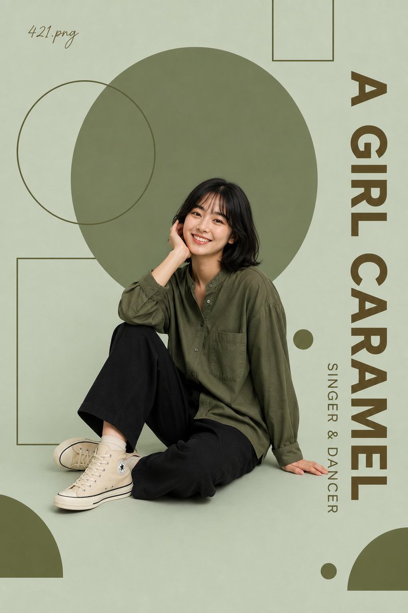 一张高端极简风格的编辑人像海报,画面中一位开朗的年轻女性自然地坐在一把简约的黑色金属凳上,双腿交叉,温暖地朝镜头微笑。她留着柔软的刘海黑色短发波波头,妆容自然,神情放松而友好。她…