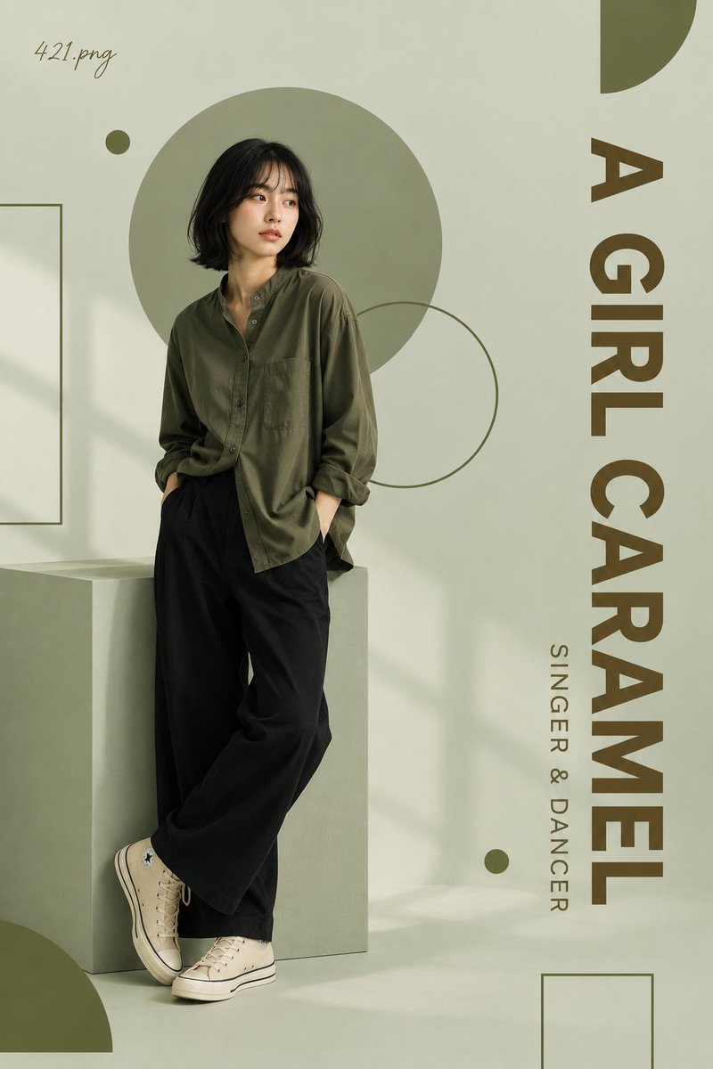 一张高端极简风格的编辑人像海报,画面中一位开朗的年轻女性自然地坐在一把简约的黑色金属凳上,双腿交叉,温暖地朝镜头微笑。她留着柔软的刘海黑色短发波波头,妆容自然,神情放松而友好。她…