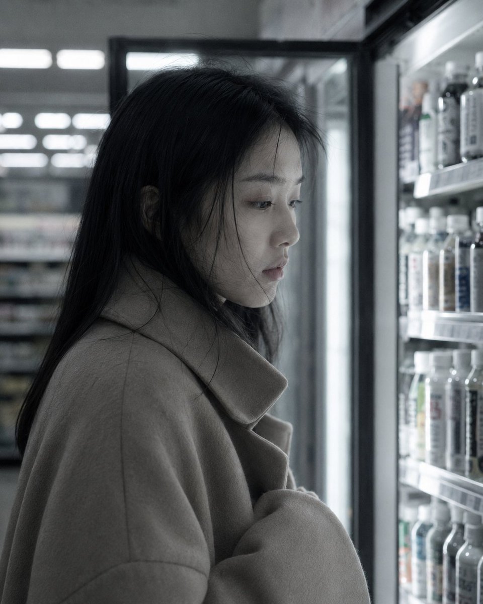 GPT Image 2 on ChatGPT 情绪系列片《公寓一夜》- 13 One Night in the Apartment - Part 13 Fluorescent L…