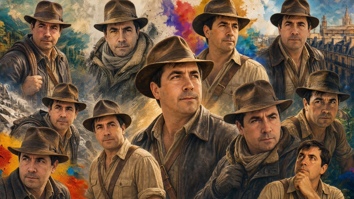 “将所附照片中的人物作为主角，演绎至少10个受《夺宝奇兵》（Raiders of the Lost Ark）启发的标志性场景。始终保持他的面部特征和身份清晰可…
