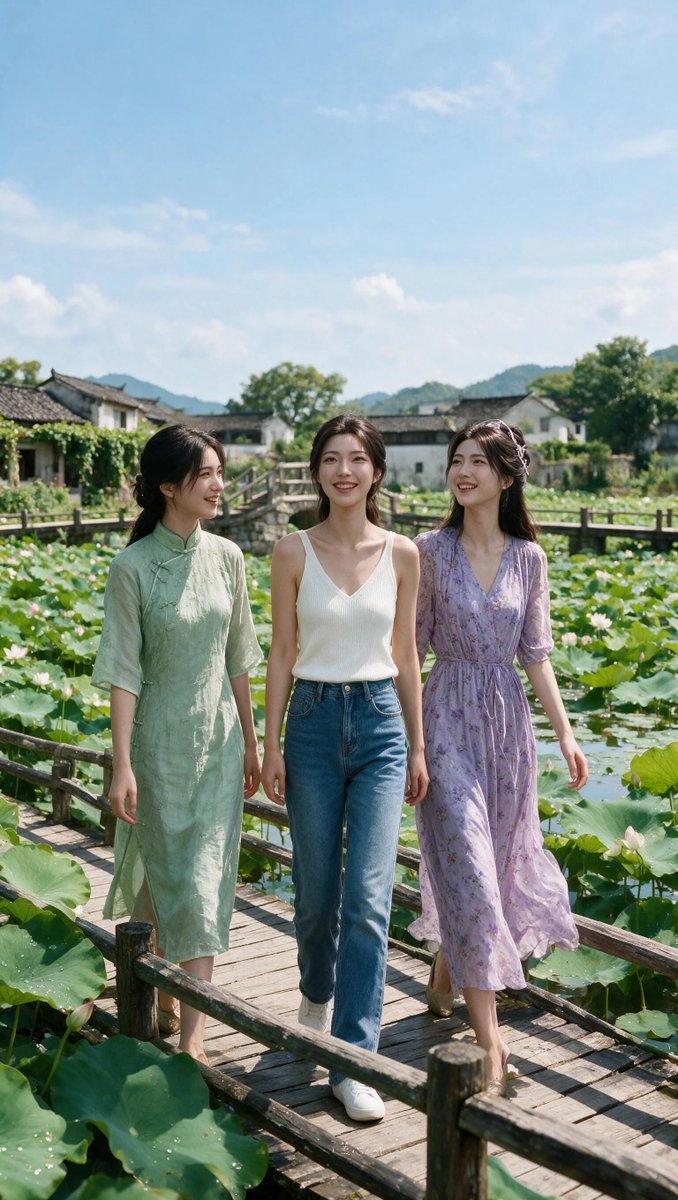 以参考图人物脸部五官为唯一身份锚点：三位成年亚洲女性（左边女性1参考图1图2图3，中间女性2参考图4图5图6，右边女性3参考图7图8图9图10） 一张没有任何设计感的 iPhon…