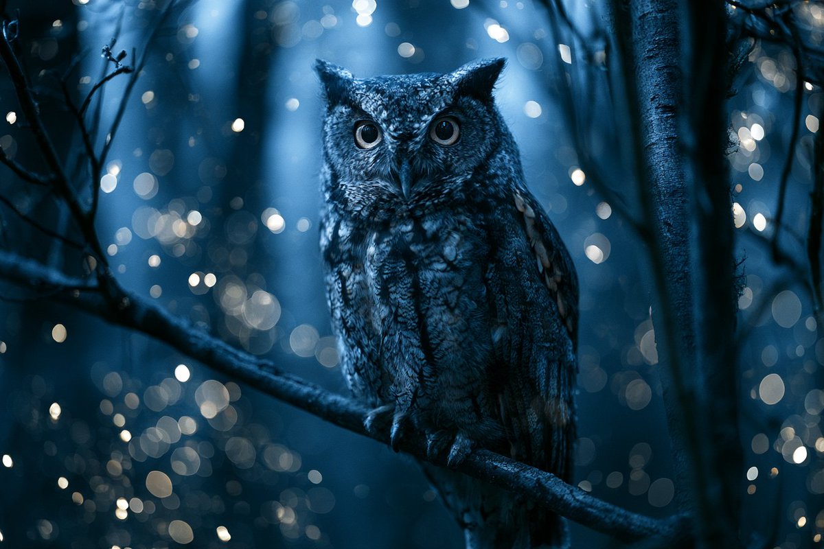 一片魔法森林场景，[SUBJECT] 被萤火虫散景（Firefly Bokeh）环绕，发光的光球模仿生物发光昆虫的神奇光芒。使用 [COLOR1] 和 [COLOR2] 的配色方…