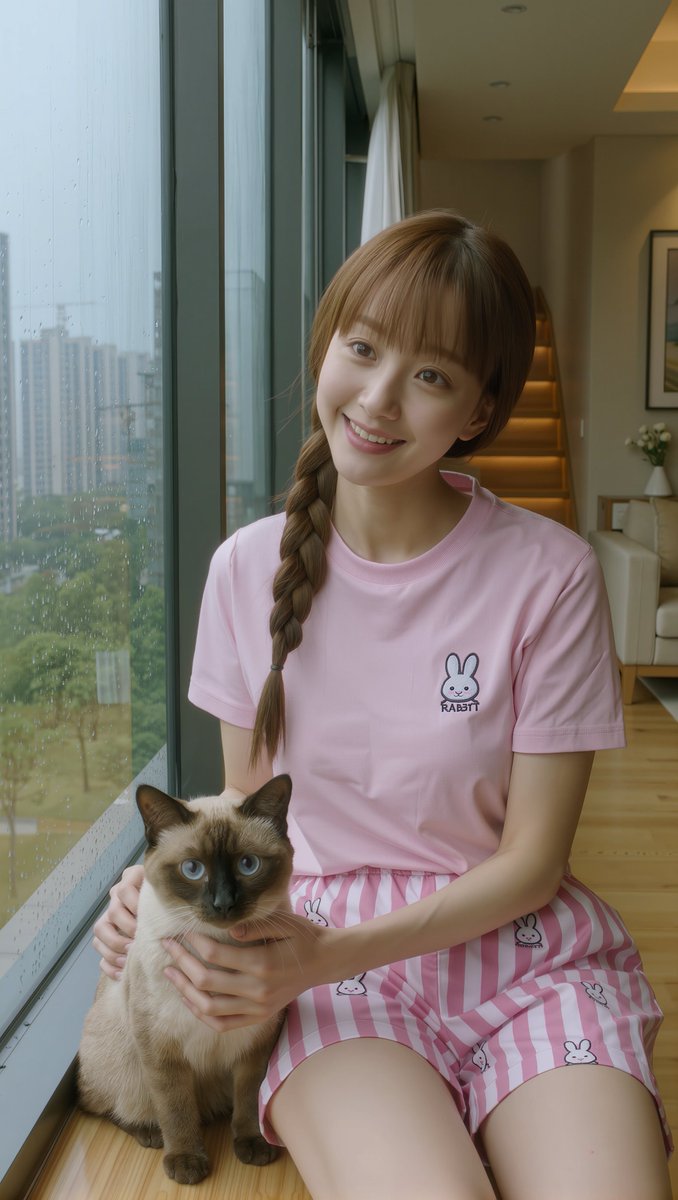 [Kling V3 Omni 提示词] | ar 9:16 4K 创建于 @TopviewAIhq @topviewaijp #Topview 女人与猫咪 一位美丽的年轻东亚女性…
