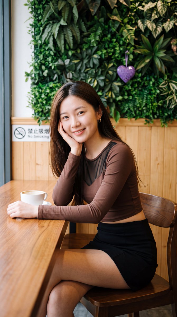 [Nano Banana 2 提示词] | ar 9:16 4K 创建于 @TopviewAIhq @topviewaijp #Topview 坐在咖啡馆里 Santuy 一位2…