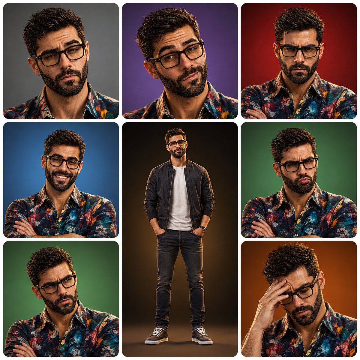 Gpt image 2 on the Chatgpt. prompt 👇 Create a polished 3×3 character-expression…