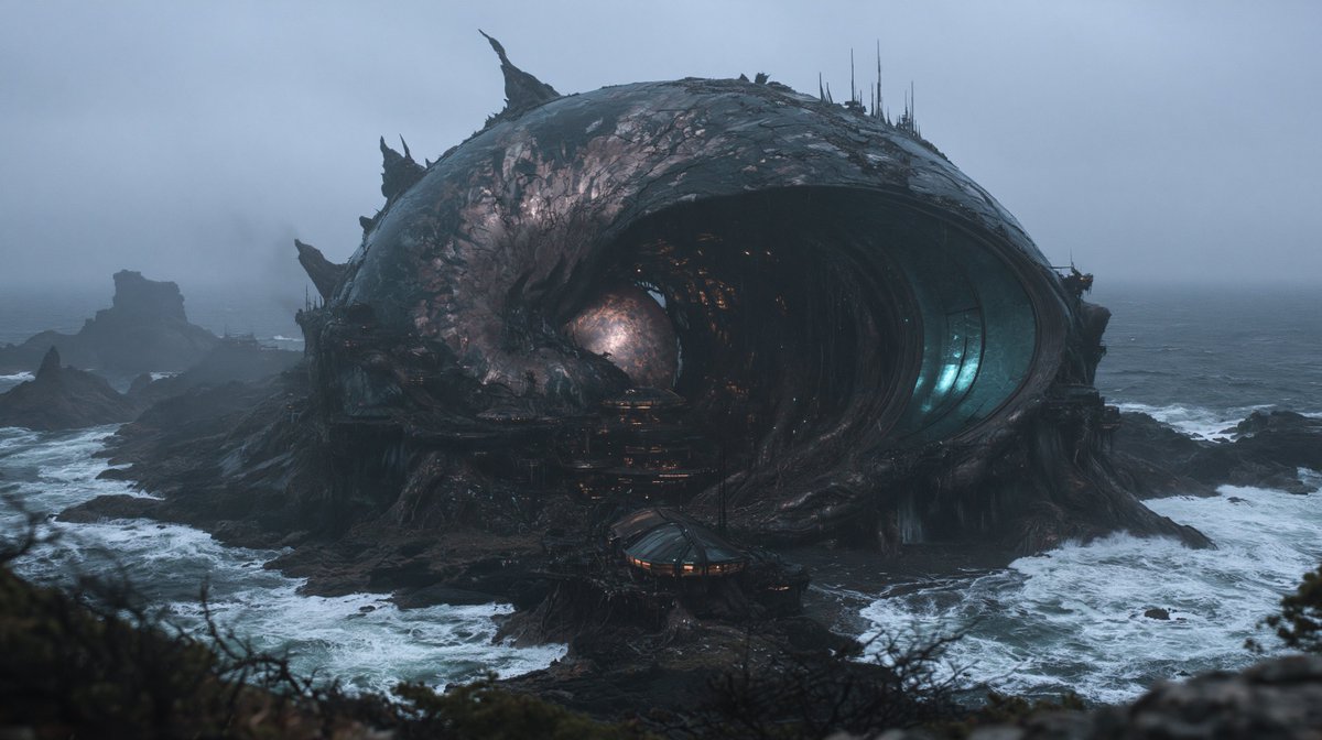 [YOUR SUBJECT],科幻电影剧照,液态水银表面,石油黑大理石,烟熏玻璃,焦琥珀色光线,风暴蓝氛围,雨水浸透的纹理,湿润的高光反射,深邃的电影级黑色,微妙的晕光,大画幅光…