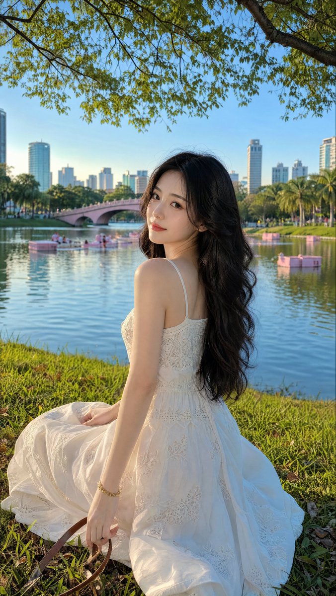 [GPT 图像 2 提示词] | ar 9:16 4K 高清 创建于 @TopviewAIhq @topviewaijp #Topview 河流 一幅照片般逼真的肖像,一位年轻的…