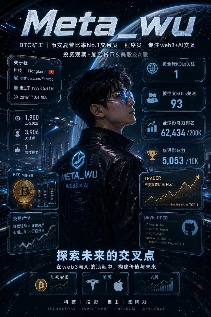 一款电影感竖版科幻个人品牌海报，采用深蓝色赛博朋克风格，设计为一张未来感个人简介信息图，主题人物为 {argument name="profile name"…