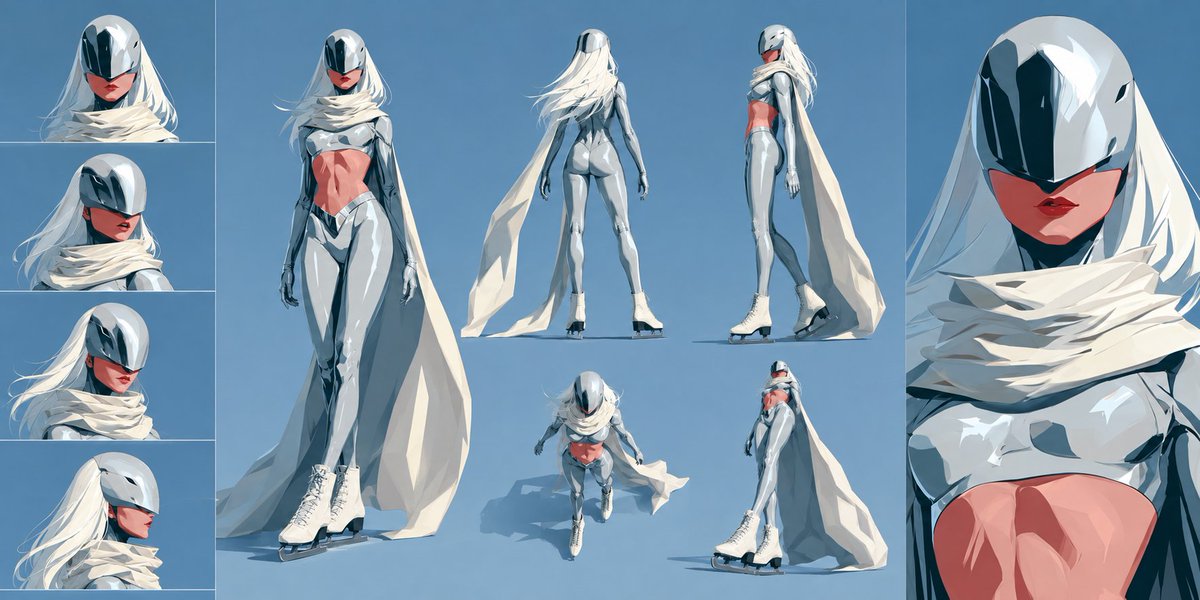 创建一个 2:1 比例的优质电影感角色身份参考板（CHARACTER IDENTITY BOARD），以 Image A 作为唯一的角色和风格参考。 严格匹配…