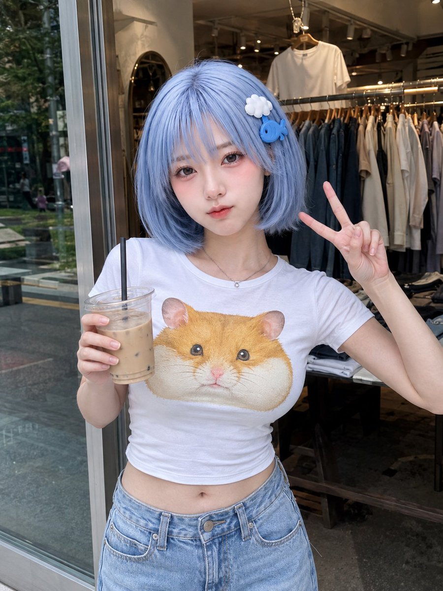 只使用 1 张上传的人物参考图。 image1 = 唯一且最高优先级的人物身份、脸部、发型、体型、整体气质参考。 生成一张 3:4 竖构图、白天、超写实手机随手拍照片。 人物站在…