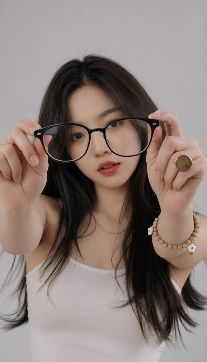 [Reve Image V2 提示词] | ar 9:16 4K 创建于 @TopviewAIhq @topviewaijp #Topview 一位年轻的东亚女性，长长的深棕色柔…