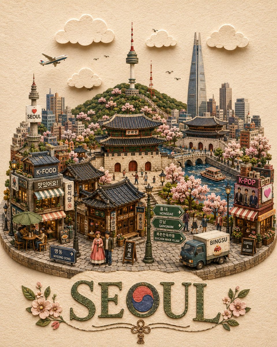 创作一幅精致的英国伦敦微缩立体纸艺与黏土立体场景插画,以高品质手工纪念明信片的形式呈现。场景设置在温暖的米白色纹理纸张背景上,一座圆润的鹅卵石小岛之上。 画面中包含微缩的大本钟与…