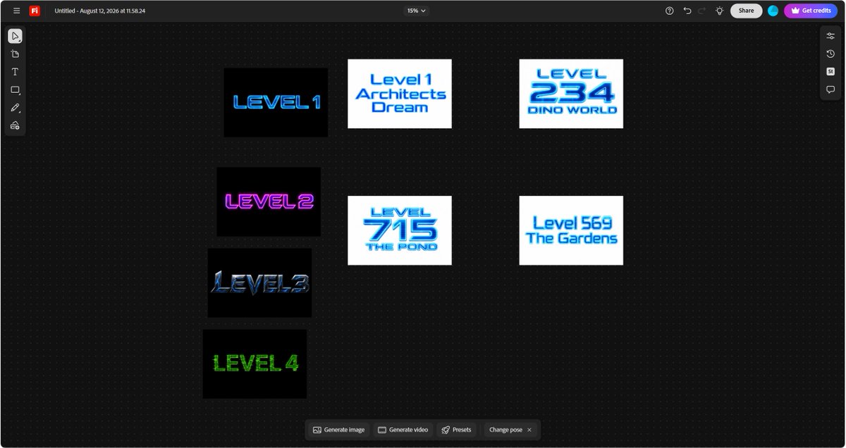 独立悬浮文字"Level 715 The Pond"（池塘第715关），采用完美全息青色与电蓝色，未来主义无衬线字体，带柔和发光边缘，细腻的数字扫描线与光线折射效果，超锐利且清晰…