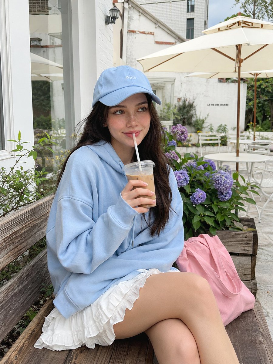 GPT Image 2 on ChatGPT 提示词； 一位明显已成年的年轻女性，拥有白皙的肌肤、浅绿榛色眼睛、淡雅自然的妆容、柔和放松的微笑，以及一头深棕色…