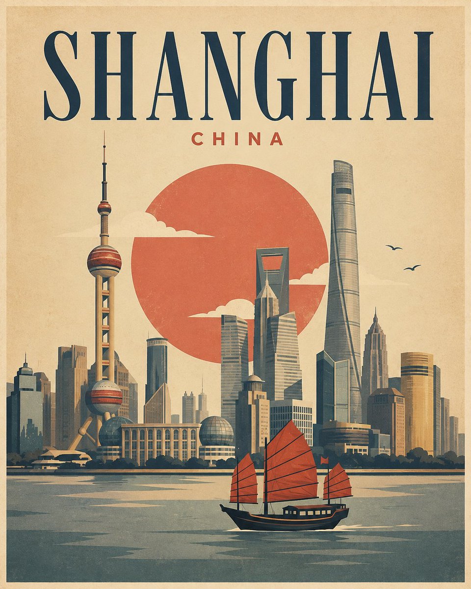 为[DESTINATION / CITY, COUNTRY]创作一张高级极简复古旅行海报，灵感源自经典中世纪旅行印刷品。 采用简洁、精致的构图，限定为4–6色调色板，使用低饱和度…