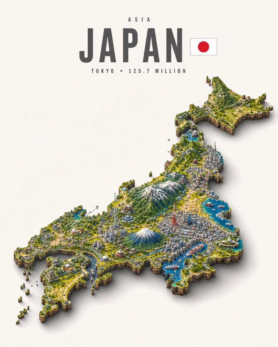 超精细照片写实风格等距微缩比例模型立体场景，画面内容为 [COUNTRY]，悬浮于纯米白色摄影棚背景之上，下方带有柔和投影。该立体场景采用该国真实世界的精确轮…