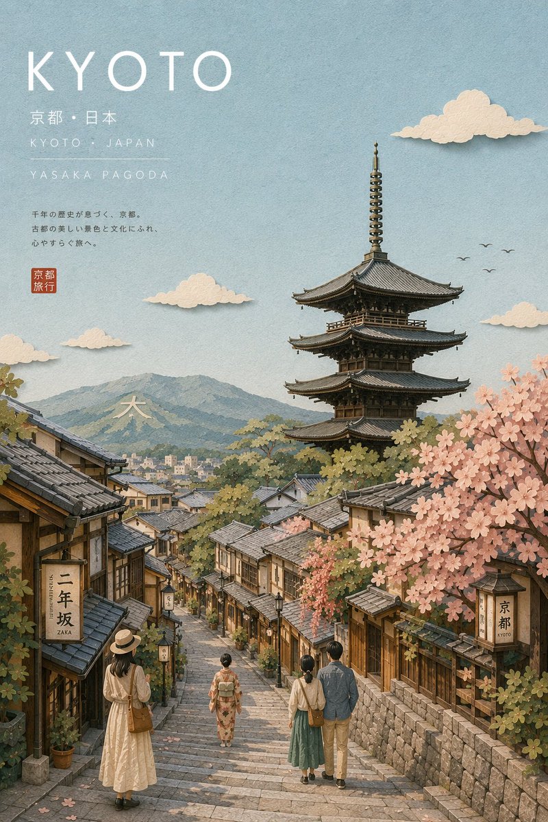 使用 GPT image 2 创建 提示 ↓ 为 {{CITY_NAME}} 创作一张高级插画旅行明信片,采用精致的日本旅游杂志美学风格。 自动研究并确定该城市的所属国家、本地语…