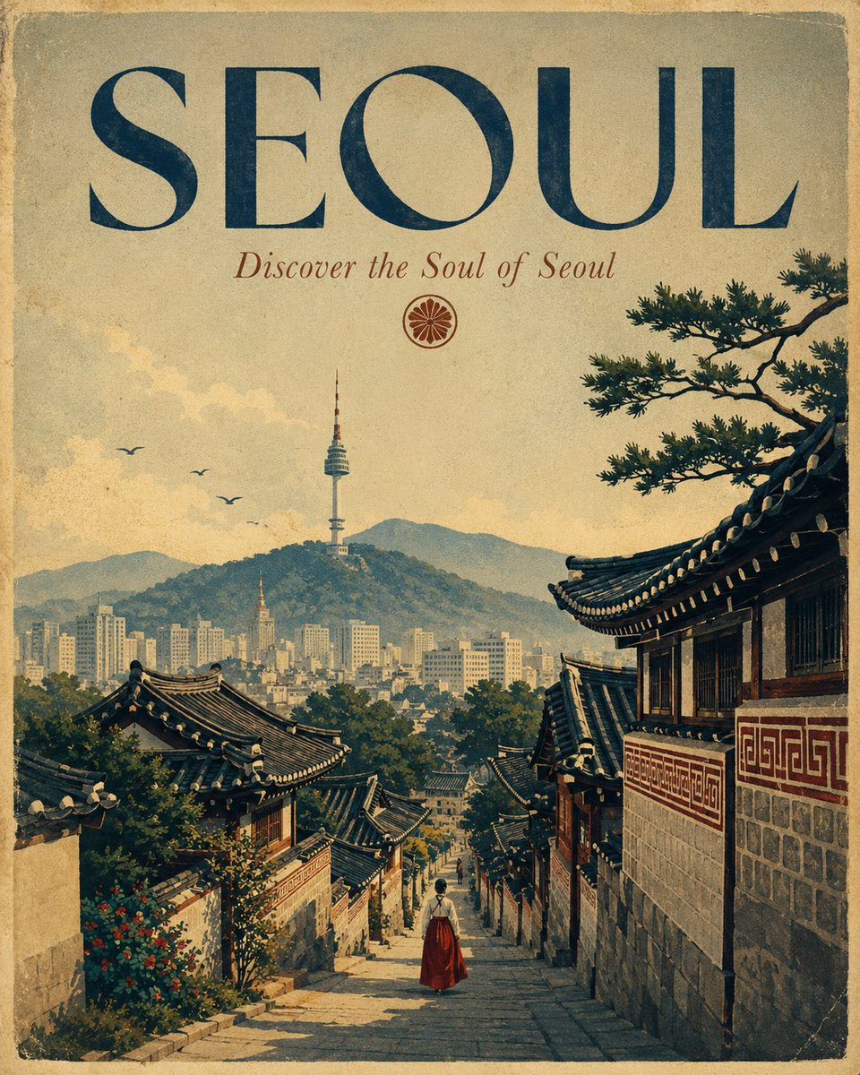 为 [COUNTRY] 创作一张精美的 4:5 竖版复古旅游海报，灵感来自经典的中世纪欧洲旅游海报以及年代久远的石版印刷工艺。 不要展示多个地标，而是围绕一个能捕捉该国灵魂的诗意…