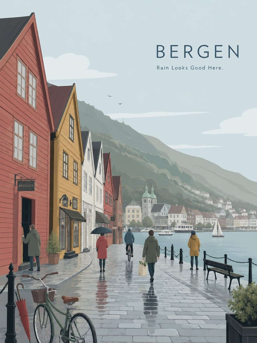 GPT IMAGE 2 on CHATGPT GPT IMAGE 2 PROMPT — BERGEN, NORWAY Create a premium min…