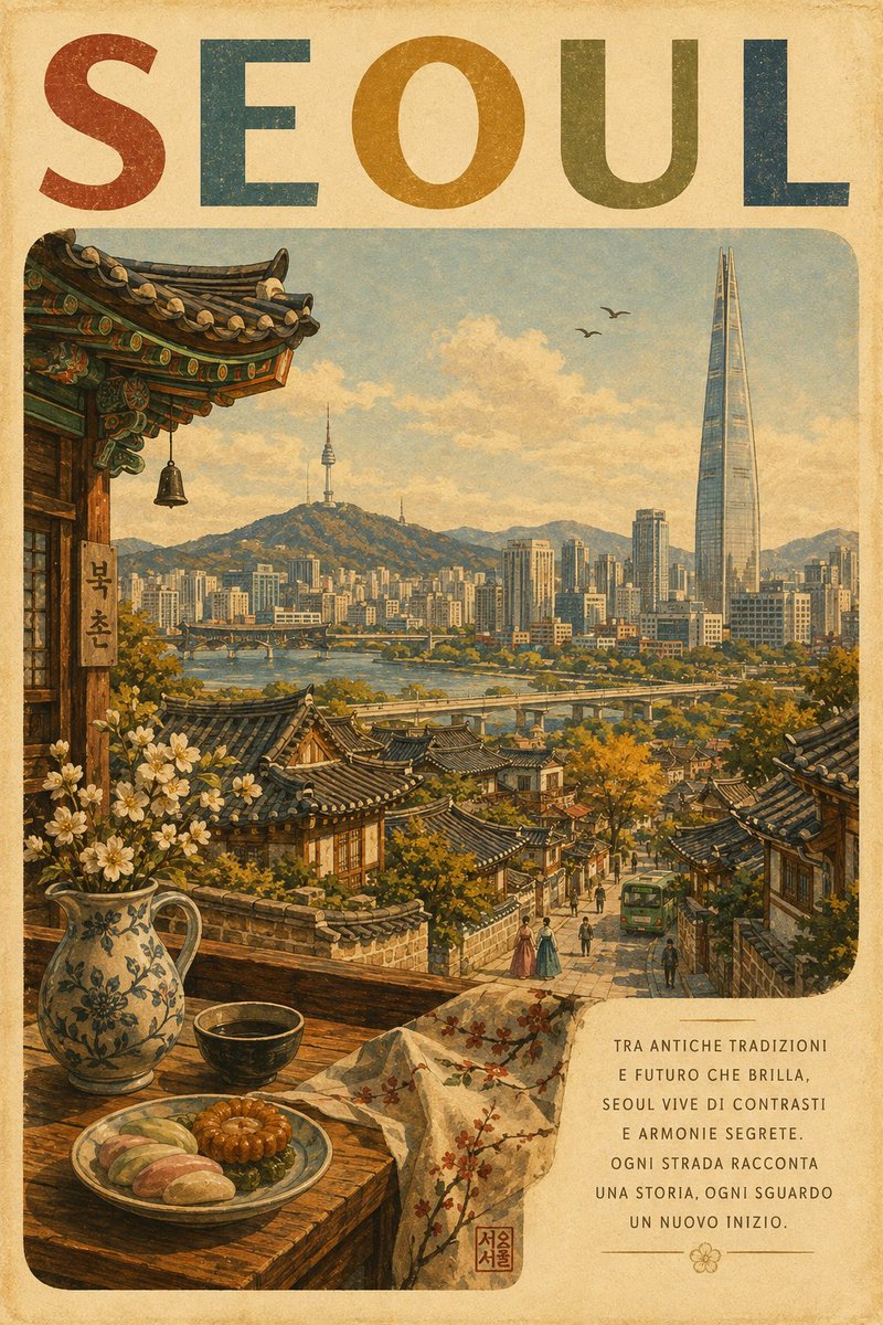为 [LOCATION]（地点）创作一张高级复古旅行海报。 视觉风格 创作一幅怀旧的中世纪欧洲旅行海报插画,采用手绘平版印刷/丝网印刷的美学风格。使用温暖的米色纸张、柔和自然褪色…
