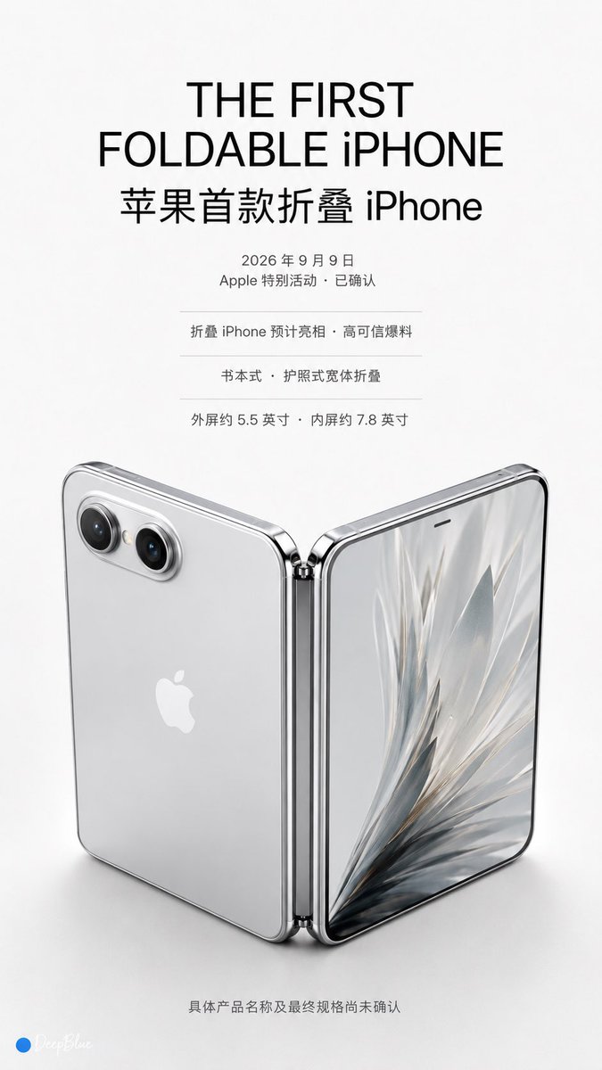 【iPhone 18 前瞻预测｜Apple Keynote Series】 【01｜首款折叠 iPhone】英文标题：THE FIRST FOLDABLE i…