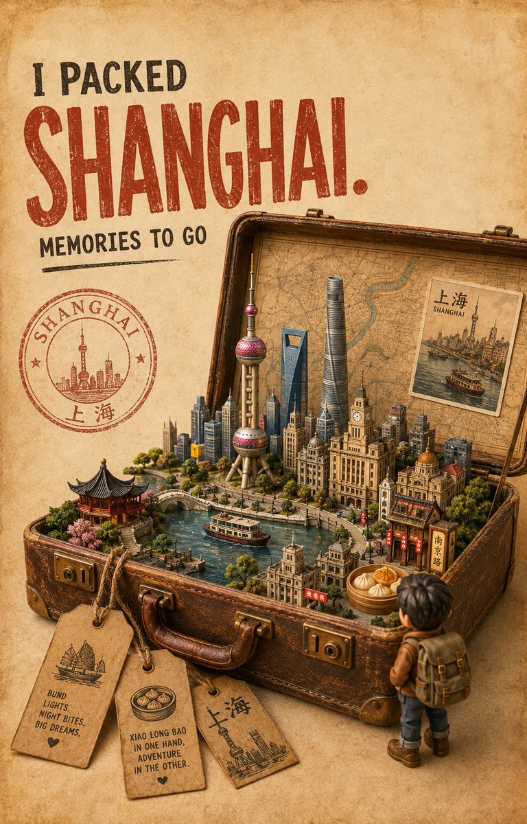 为[LOCATION]（地点）创作一幅原创的竖版 4:5 复古旅行海报插画，作为一套统一且可收藏的旅行系列作品之一。 构图：使用温暖的陈旧奶油色/羊皮纸背景，带有细微的纸质纹理…