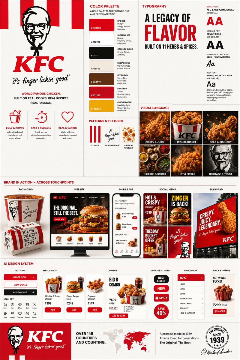 为麦当劳(McDonald’s)打造一张高端创意机构品牌识别展示海报。将品牌无可挑剔的视觉识别转化为一套完整、精良的品牌系统,使其呈现出鲜明、易识别、充满活力、俏皮且全球标志性的…