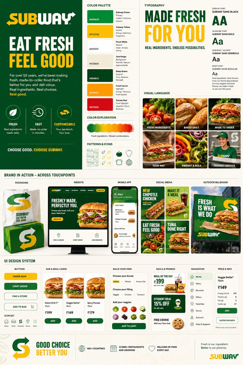 为麦当劳(McDonald’s)打造一张高端创意机构品牌识别展示海报。将品牌无可挑剔的视觉识别转化为一套完整、精良的品牌系统,使其呈现出鲜明、易识别、充满活力、俏皮且全球标志性的…