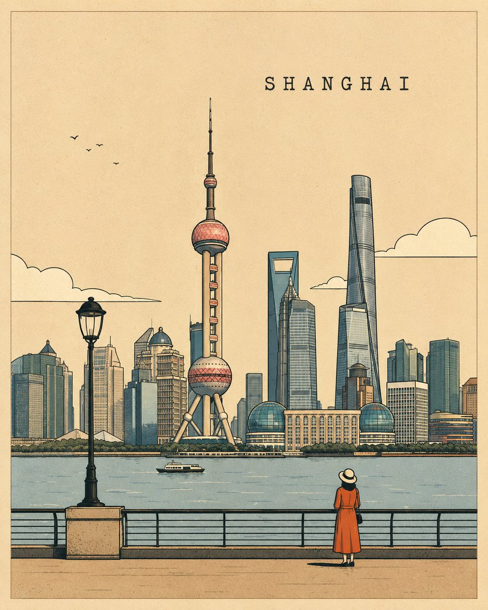 以严格的 4:5 纵向比例,创作一张高端极简风格的插画旅行海报,主题为 [PLACE]。围绕该目的地最具标志性的地标、景观或文化特色,构建居中、均衡的构图,并自然地适应该地点的特…