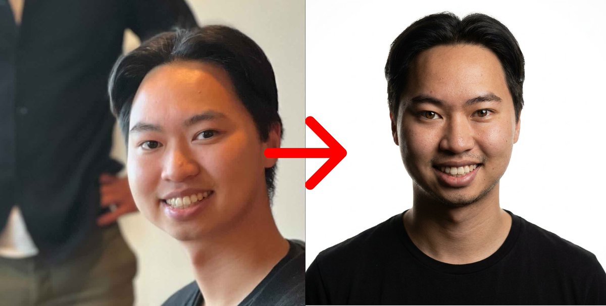 将这张图片变成： 一张超写实的特写肖像照，照片中是一位自信的男性，他脸上保持 {same} 的表情，且必须直视镜头，他的身体、面部和眼睛也必须完全正对镜头…