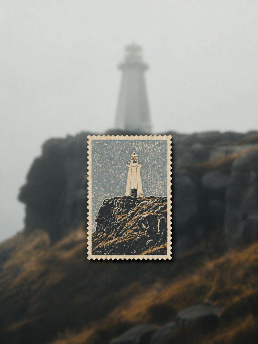 # POSTAGE MEMORY RELIEF｜邮票记忆版画 请将输入的每一张照片分别制作成一张独立的高级旅行艺术图像，每张照片单独输出，不做多图拼贴。整体采…