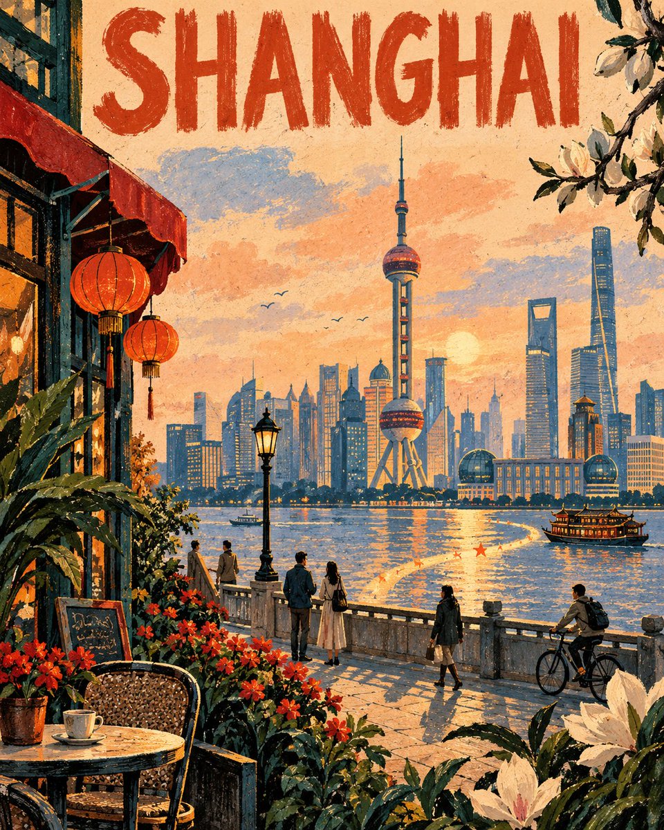 城市：[用英文输入城市名称] 地标：[输入一个主要地标] 创作一幅原创的竖版情感城市海报，展示指定的城市和地标。地标应作为中景的可识别视觉焦点，简化成优雅的几…