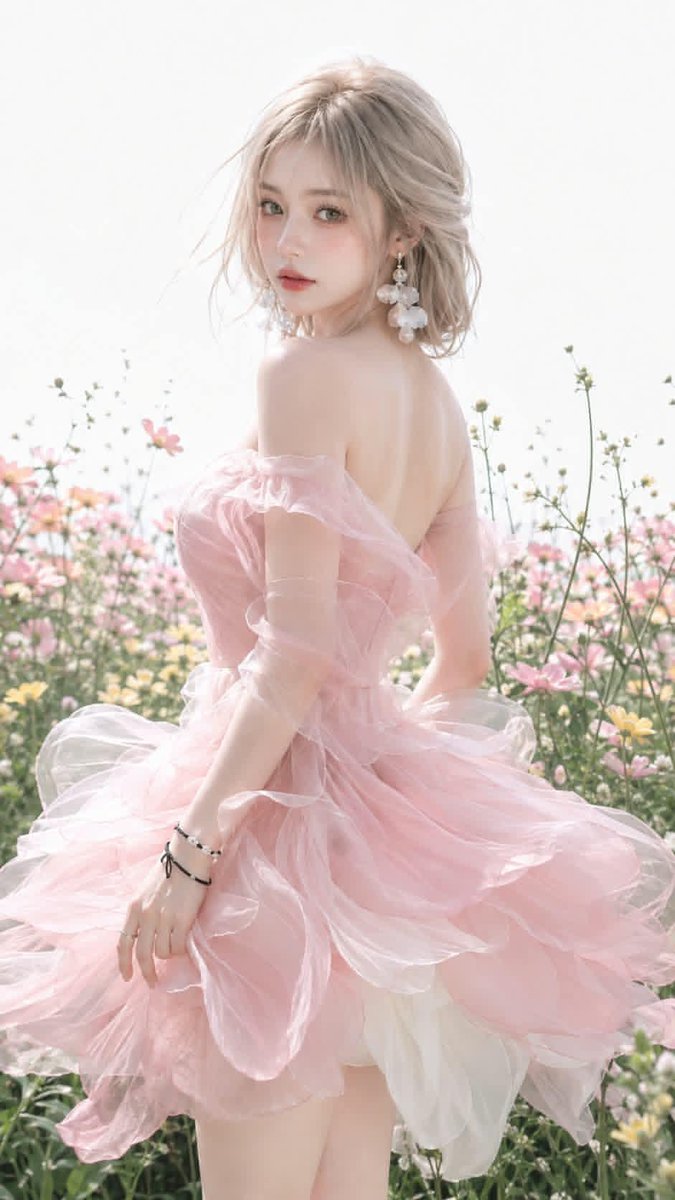 超写实时尚大片风格，画面中是一位明显成年的年轻女性，面容年轻清新，纤细优雅的V形脸型，下颌线与下巴精致分明，肌肤苍白透亮呈现玻璃肌效果，带有真实的毛孔与细腻自然的纹理。大而圆润的…