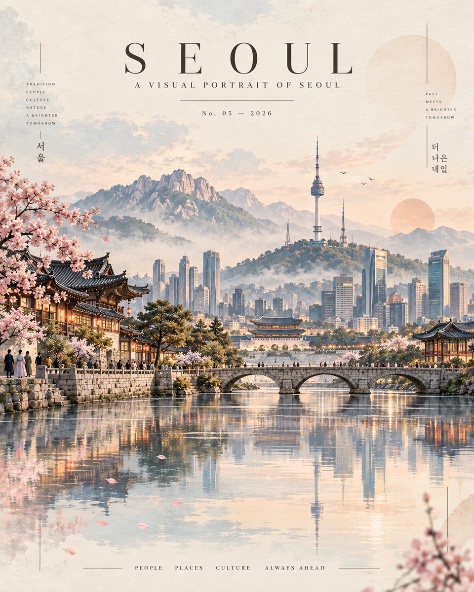 创作一幅高端 4:5 竖版当代旅行艺术作品,以 [COUNTRY] 为主题,呈现为精致、富有氛围感的编辑级艺术印刷品。将这个国家重新构想为一个统一、如梦似幻的整体景观,而非多个独…
