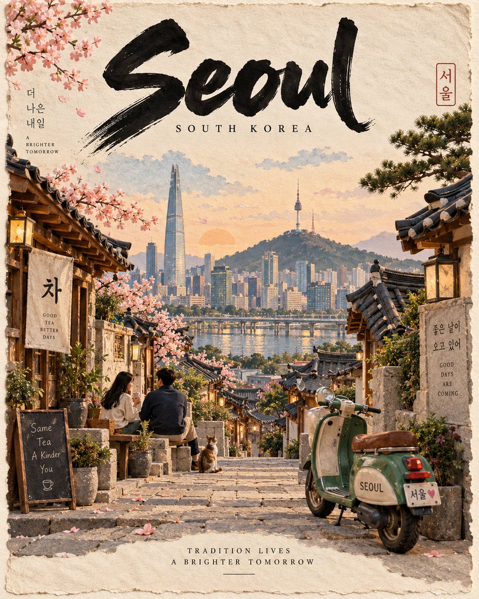 为 [LOCATION] 创作一张高级的 4:5 垂直手工旅行海报，沿袭既定的“手工之城”视觉风格。 通过最具代表性的建筑、风景、街景、文化、交通、植被与氛围来自动解读该地点，呈…